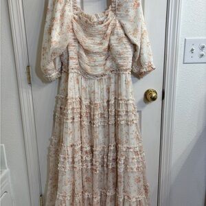 Ivy City Co Aniston Cream Dress